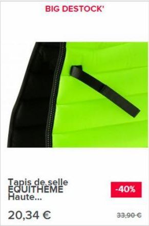 BIG DESTOCK'  Tapis de selle EQUITHEME Haute...  20,34 €  -40%  33,90 €  