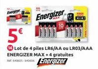 piles Energizer