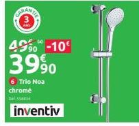 CURANTA  49% -10€  39%  6 Trio Noa chromé  inventiv 