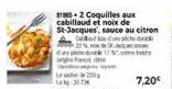 31865-2 Coquilles aux cabillaud et noix de St-Jacques, sauce au citron  CV. Fard  L220 327  7,20€  