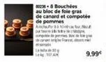 836-8 bouchées  au bloc de foie gras  de canard et compotée de pommes ahsa toha  9,99€ 
