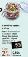 lentilles cuites 