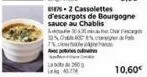 la  50  p  8175-2 cassolettes  d'escargots de bourgogne sauce au chablis  30 chir 