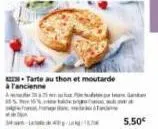 -tarte au thon et moutarde à l'ancienne  hero, m  5,50€ 