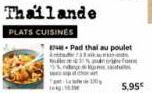 Thailande  PLATS CUISINES  in  Pad thai au poulet  FOR 