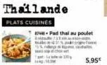 thailande  plats cuisines  in  pad thai au poulet  for 