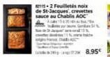 8115-2 Feuilletés noix de St-Jacques, crevettes sauce au Chablis AOC  A1543 