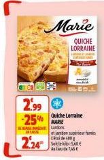 quiche lorraine Marie