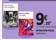 L'amie p  Herve Le Teller L'anali  9€  ,20*  LE TITRE À PARTIR DE OPERATION FOLIO Gallimard 