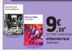 l'amie p  herve le teller l'anali  9€  ,20*  le titre à partir de operation folio gallimard 