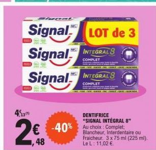 dentifrice Signal