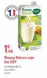 Biosoy Nature soja bio SOY offre à 1,49€ sur Botanic