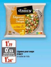 d'aucy Légumes Soupe  pour  A CORE 81  1.77  0.53  CARST  1.24"  Legumes pour soupe D'AUCY Le sachet de kle 