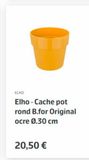 Elho - Cache pot rond B.for Original ocre 0.30cm offre à 20,5€ sur Jardiland