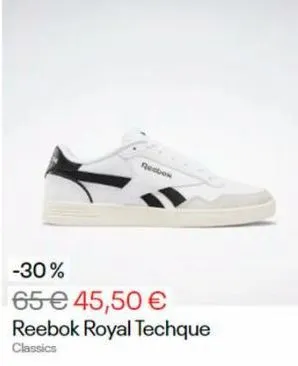 reebok  -30% 65 € 45,50 €  reebok royal techque  classics 