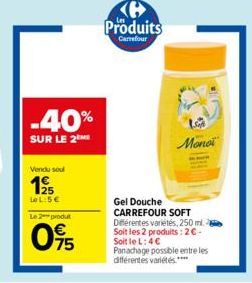 gel douche Carrefour