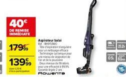 aspirateur balai Rowenta