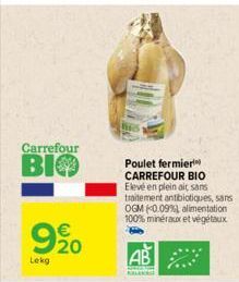 poulet fermier Carrefour