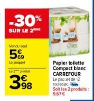 papier toilette Carrefour