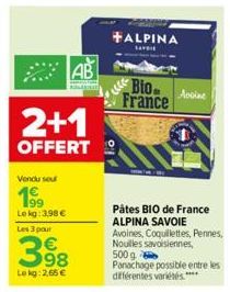 pâtes bio Alpina