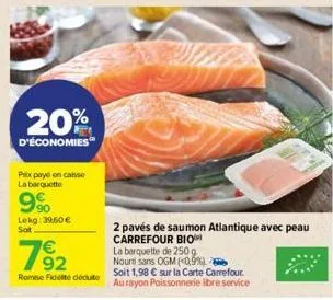 saumon carrefour