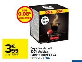 capsules de café Carrefour