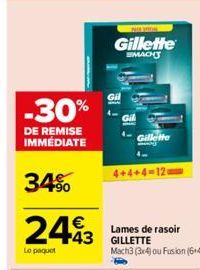 soldes Gillette