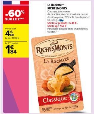 raclette RichesMonts