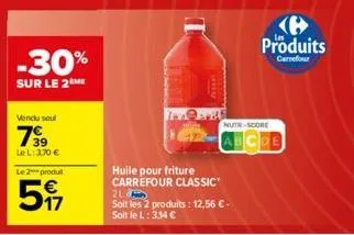 huile pour friture carrefour