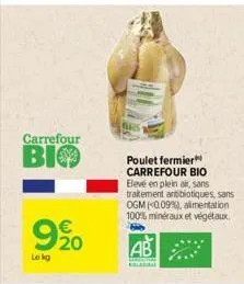 poulet fermier carrefour