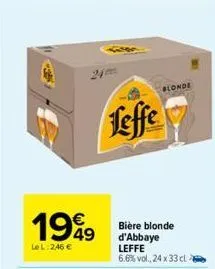 bière blonde leffe