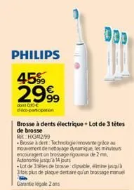 brosse à dents électrique philips