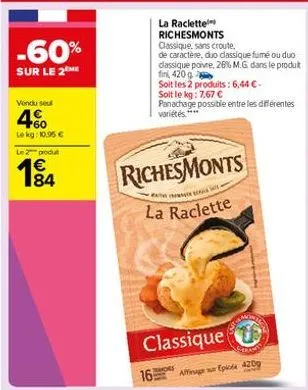 raclette richesmonts