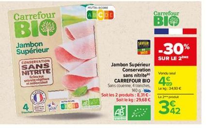 jambon Carrefour