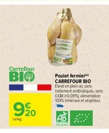 poulet fermier Carrefour