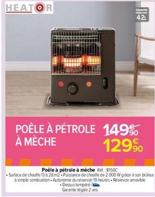 poêle à pétrole 