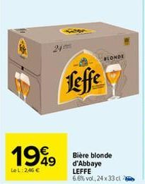 bière blonde Leffe