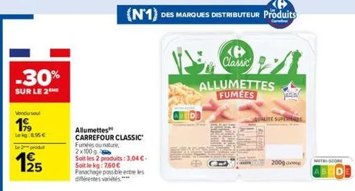 allumettes carrefour