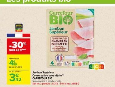 jambon Carrefour