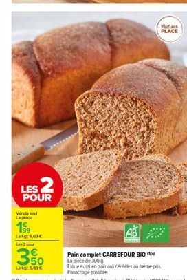 pain aux céréales Carrefour