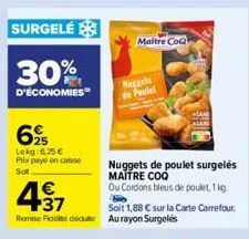 nuggets de poulet 