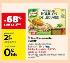 bouillon de légumes knorr