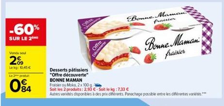 desserts Bonne maman