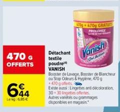 lingettes Vanish