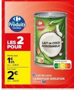 lait de coco carrefour