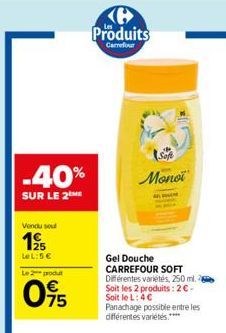 gel douche Carrefour