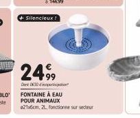 Silencieux !  2499  Con 030  FONTAINE À EAU POUR ANIMAUX  021x6cm, 2, fonctionne sur secteur 