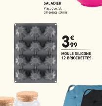 399⁹9  MOULE SILICONE 12 BRIOCHETTES 