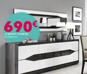 690€  le buffet 4 portes  for 