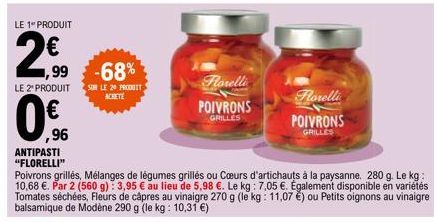 poivrons grillés Florelli